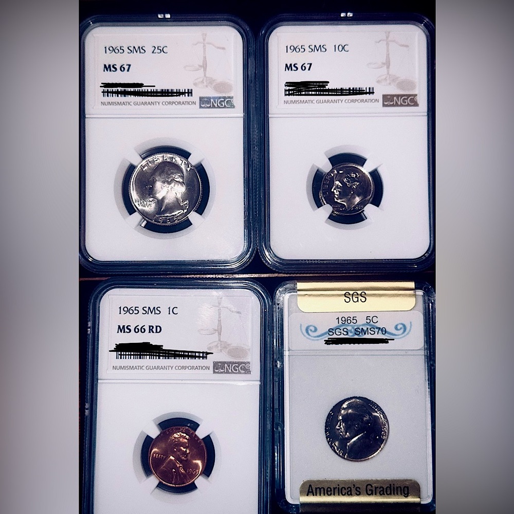 1965 SMS Graded Coin Lot